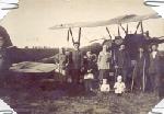 Первый самолет в с. Арбаж. 1938 г. Из альбома Евгения Васильевича Березина