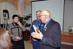 Представители ветеранской организации А.В. Машкин и В.Т. Банников